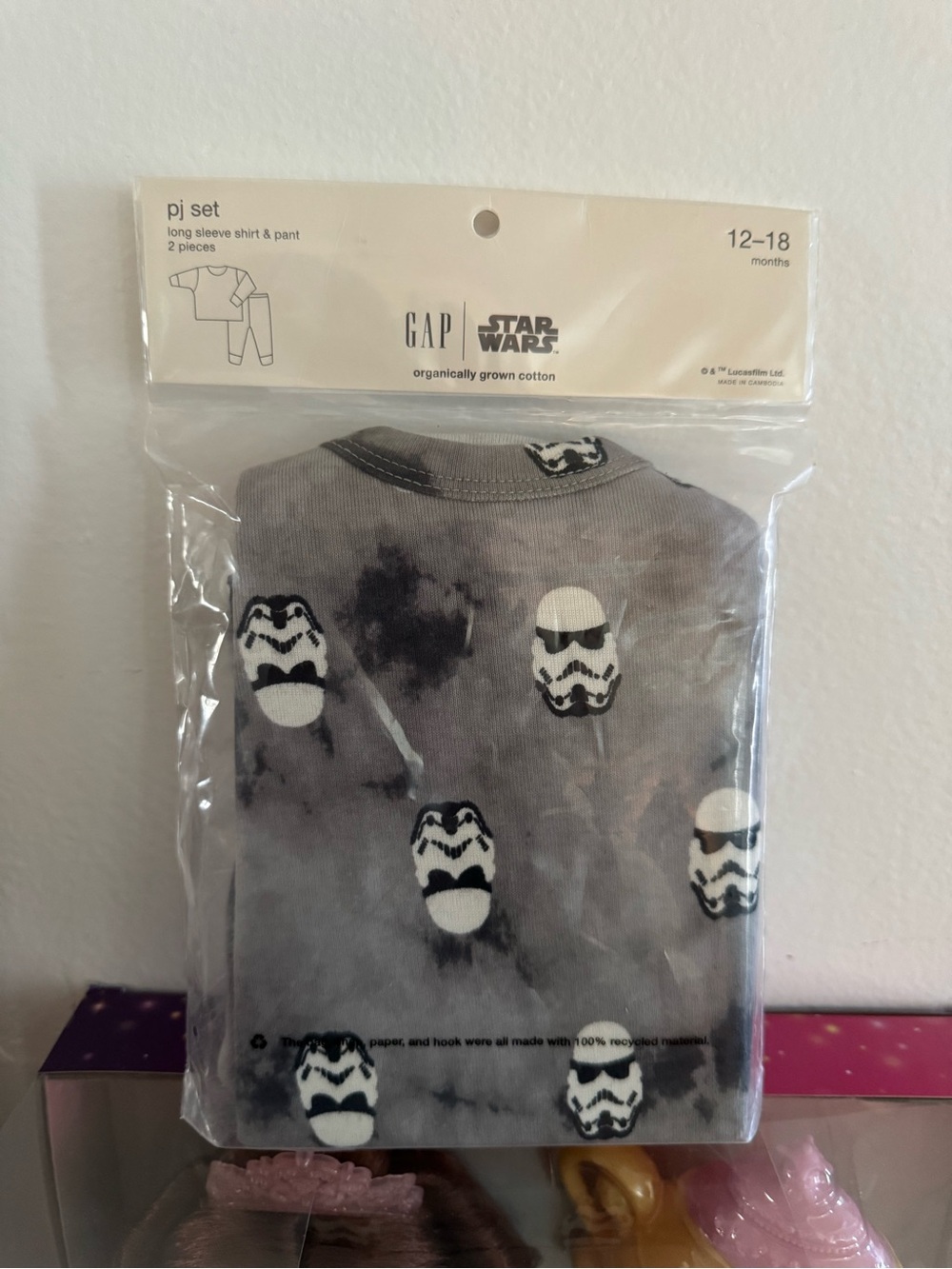 Gap Star Wars Kids Gray Star Pajama Set - Long Sleeve & Pants